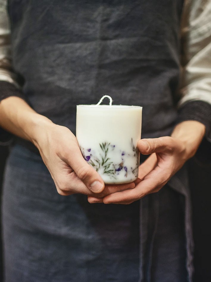 BOUGIE GENÉVRIER ET LIMONIUM