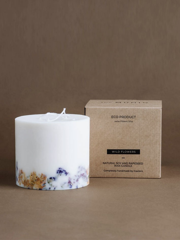 WILD FLOWERS LARGE CANDLE