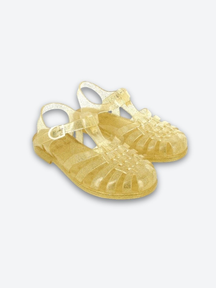 GLITTERY JELLY SANDALS