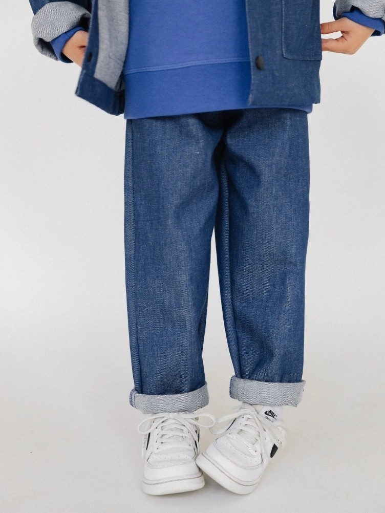 BLUE REGULAR-FIT JEANS