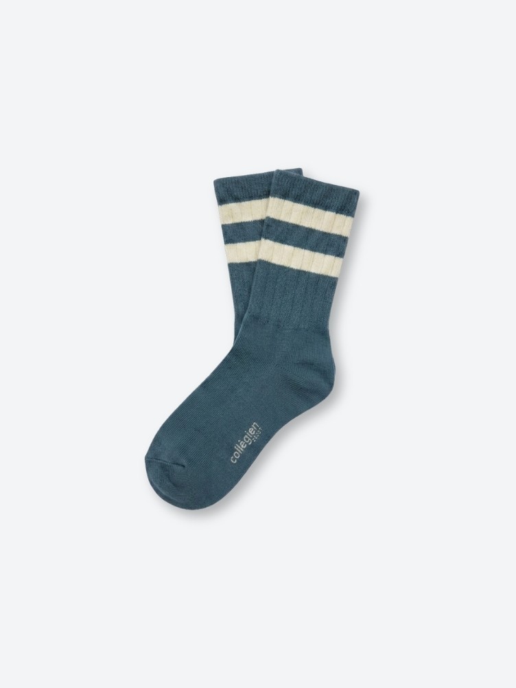 SOCKEN IN ASCHBLAU FÜR ERWACHSENE