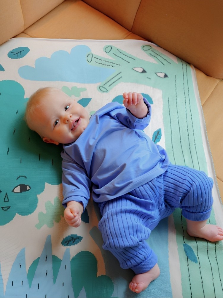 BABYDECKE BLAU