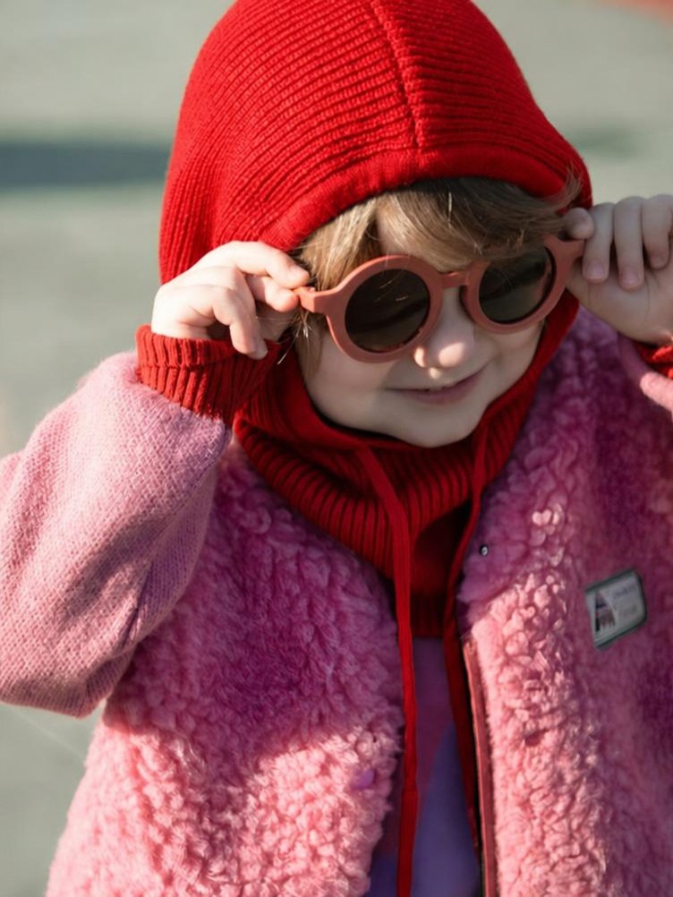 CAGOULE MERINOS ROUGE